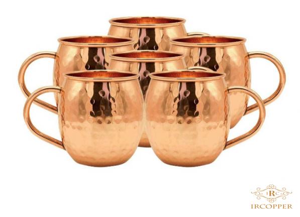 Copper mug with handhold for sale