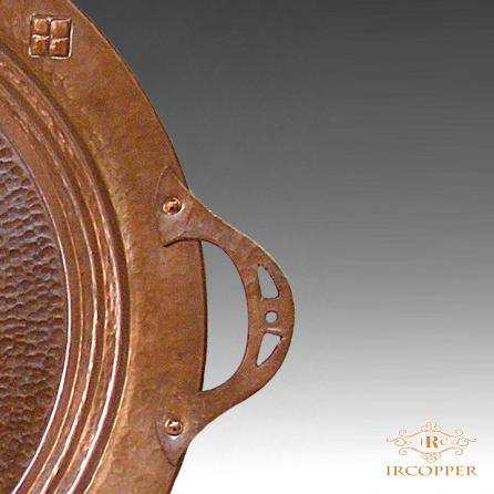 The brief introduction to patterned round copper trays